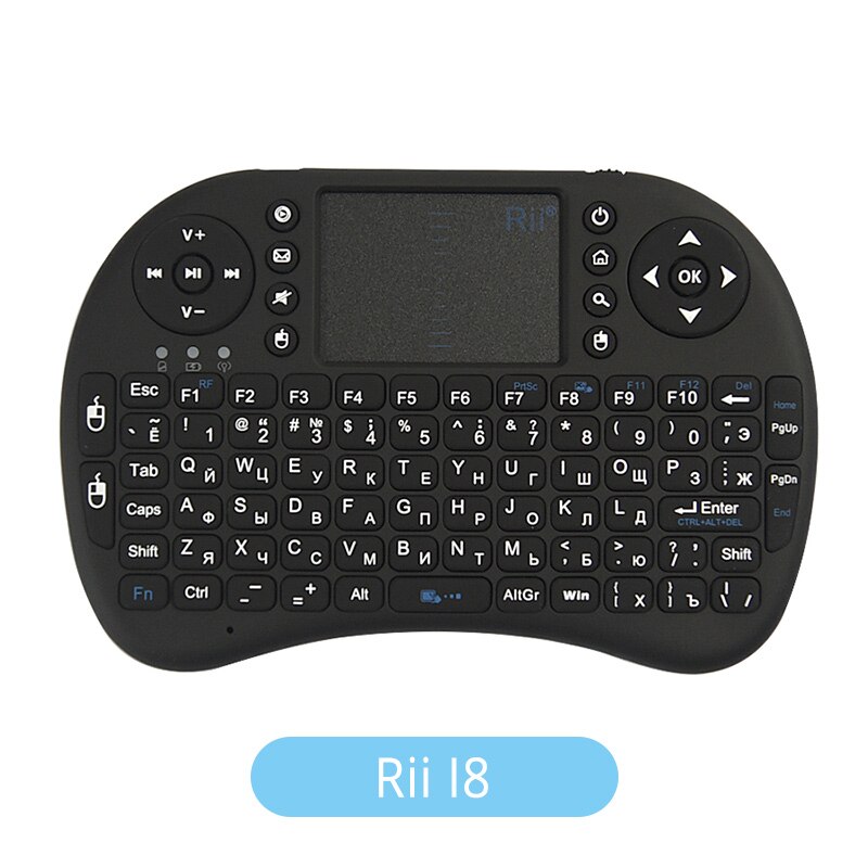 Touyinger-mini teclado i8 air mouse, mouse multimídia remoto com touchpad portátil para projetores android e smart tv: Rii-I8