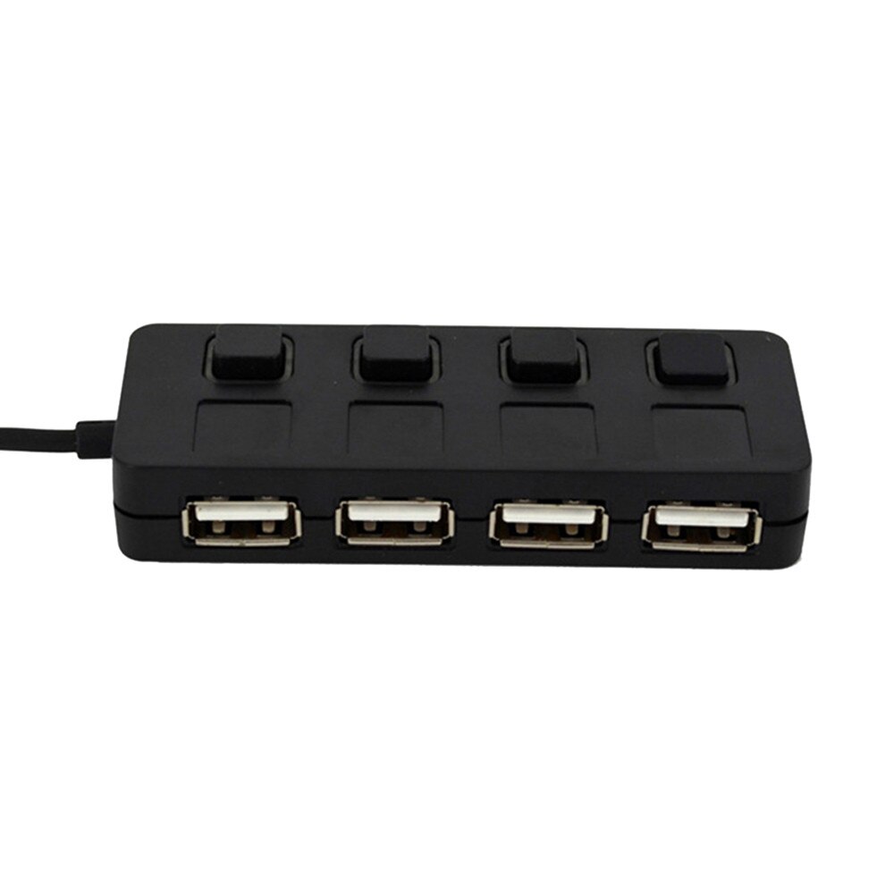 Computer Peripherals USB Hub 4Port USB 2.0 with ON/OFF LED Switch Compact Usb Muti Hub Adapter Expansion Splitter