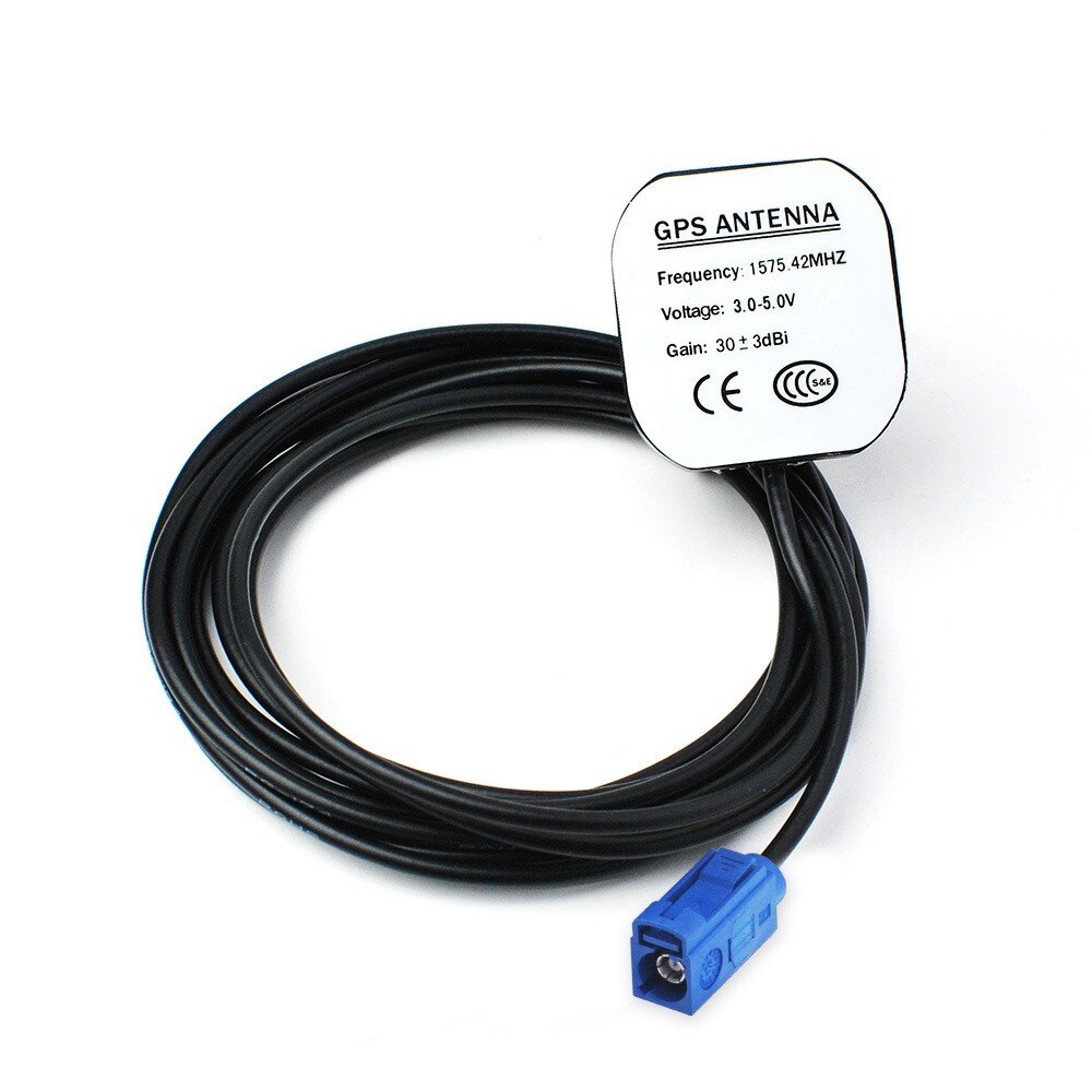 Eightwood aktywna antena GPS magnetyczna + mocowanie samoprzylepne GT5-1S SMA Fakra Z dla Toyota Camry ostry Kenwood alpejska nawigacja: Fakra C Jack