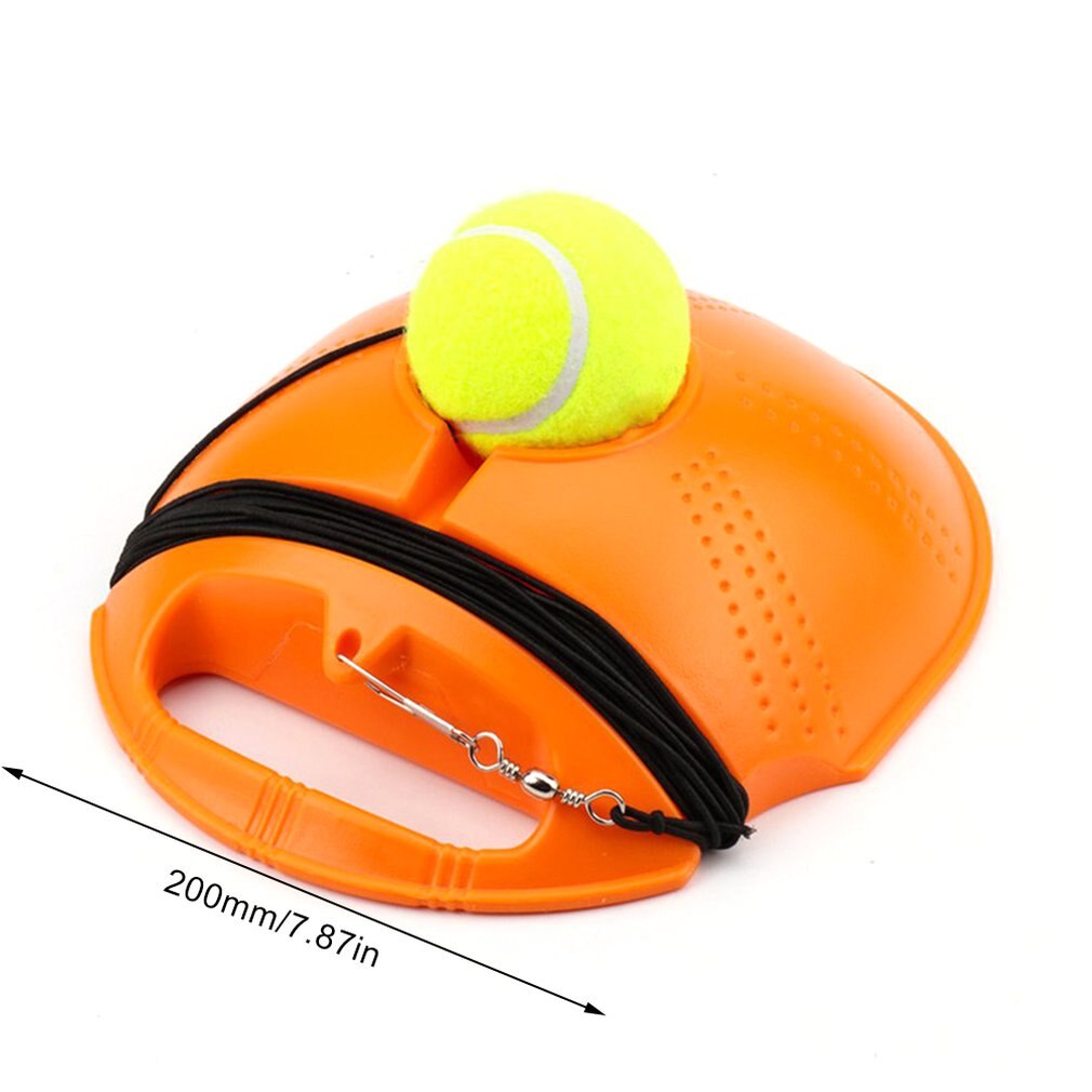Herramienta de entrenamiento de tenis de alta resistencia con cuerda elástica, práctica de pelota, dispositivo de entrenamiento de tenis de rebote de autoservicio