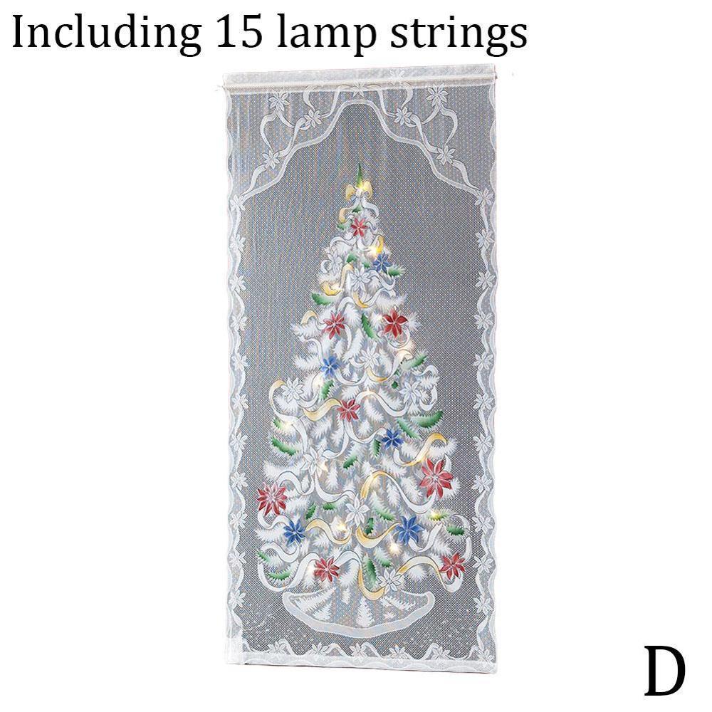 Kerst Gordijnen Kerstman Printing Rendier Gedrukt Home Hotel Living Decoratieve Kids Gordijn Voor Slaapkamer Gordijn Roo Q8R6: D