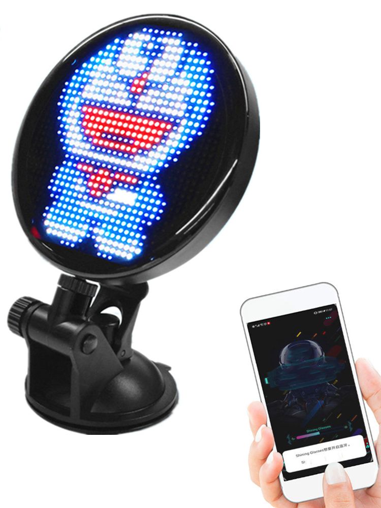 12v bil taxi bluetooth  p3 led skilt fullfarge display bord automatisk dekorativt vindu frontrute advarsel uttrykk lyspanel