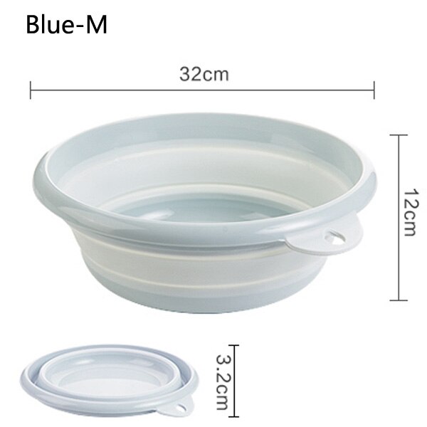 Portable Folding Bucket Foldable Basin Tourism Outdoor Folding Bucket Fishing Camping Car Wash Bucket Outdoor Camping: B-M