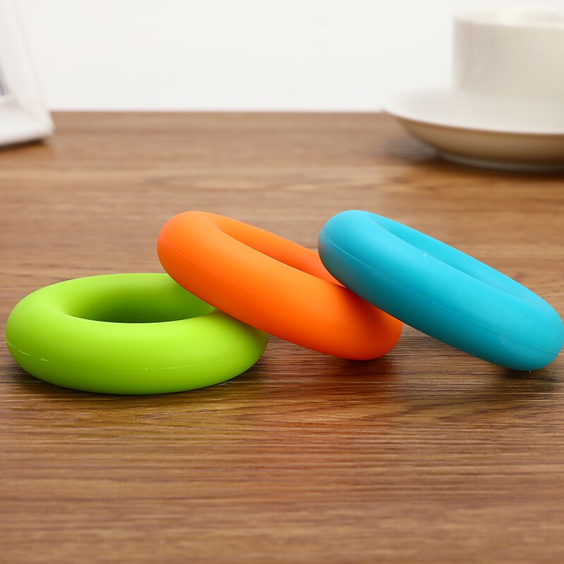 3 Levels Finger Stretcher Resistance Bands Strengthener Exerciser Trainer Hand Grip Trainer Rings for Fitness Relieve Injury: Light Grey