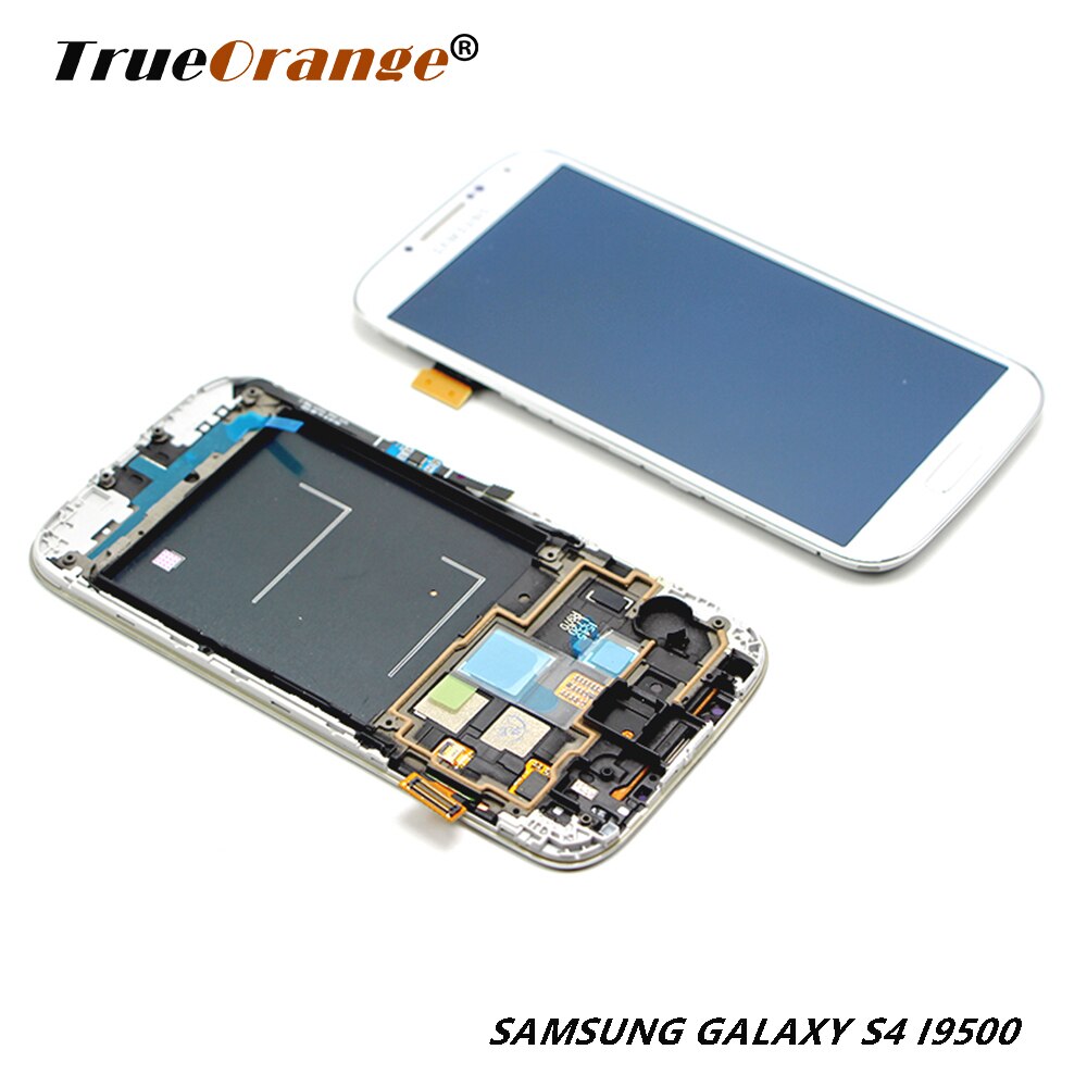 Oled Voor 5.0 Inch Samsung Galaxy S4 I9505 I9500 I337 Lcd-scherm En Touch Screen Digitizer Vergadering Met Frame