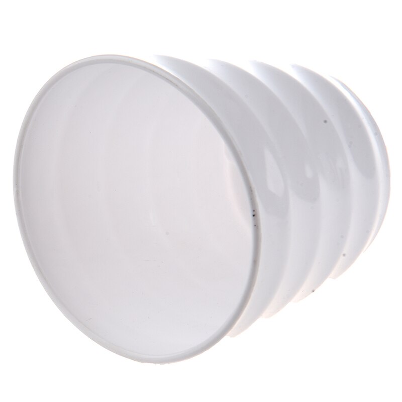 Ronde plastic bloempot plantenbakhouder met dienblad thuiskantoor tuindecoratie wit