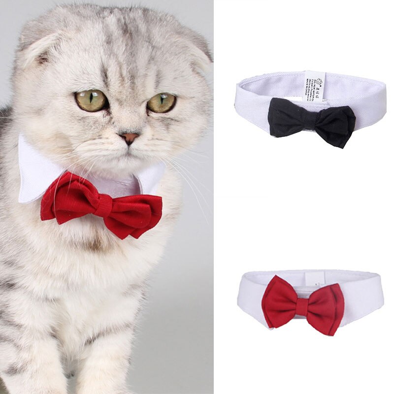 Haustier Katze Fliege Einstellbare Haustier Hals Krawatte Kostüm Formale Hund Kragen für Kleine Hunde und Katzen Haustier Zubehör für hochzeit Party