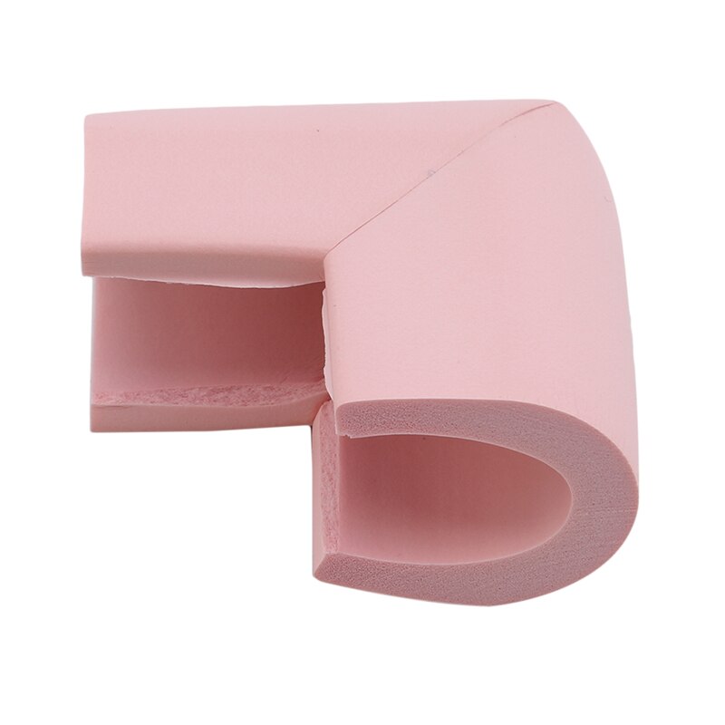 10 Pcs/Pack Baby Child Safety Anti-Collision Corner Guards Thicken Rubber Protection Sleeve Furniture Edge Corners Cover Caps: Pink