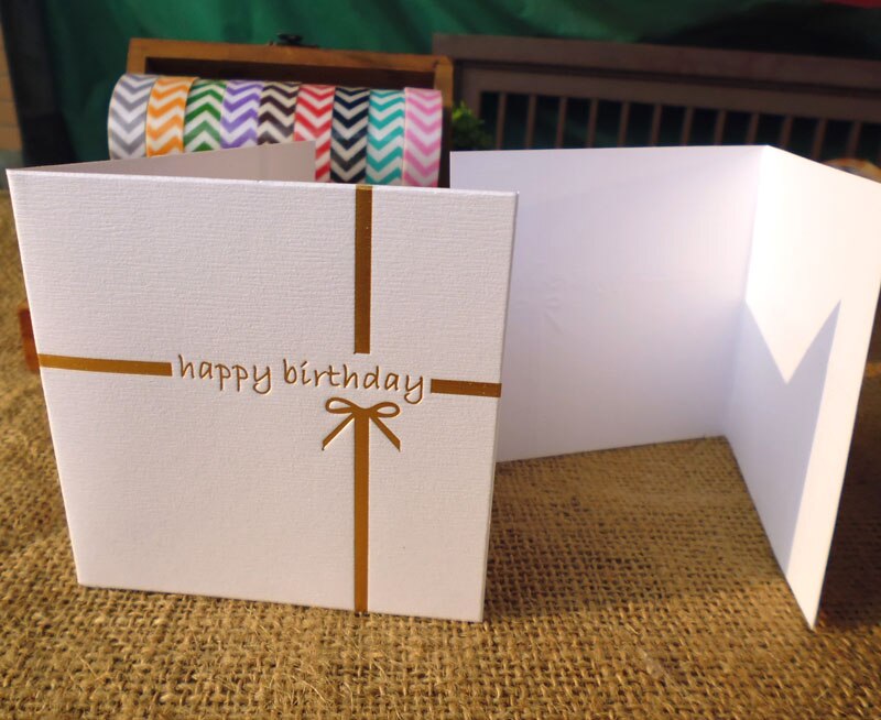 5sets Gold Red Embossed Handmade Happy birthday Folding Cards, Message Cards with Paper Envelopes Invitations Greeting Cards: Gold