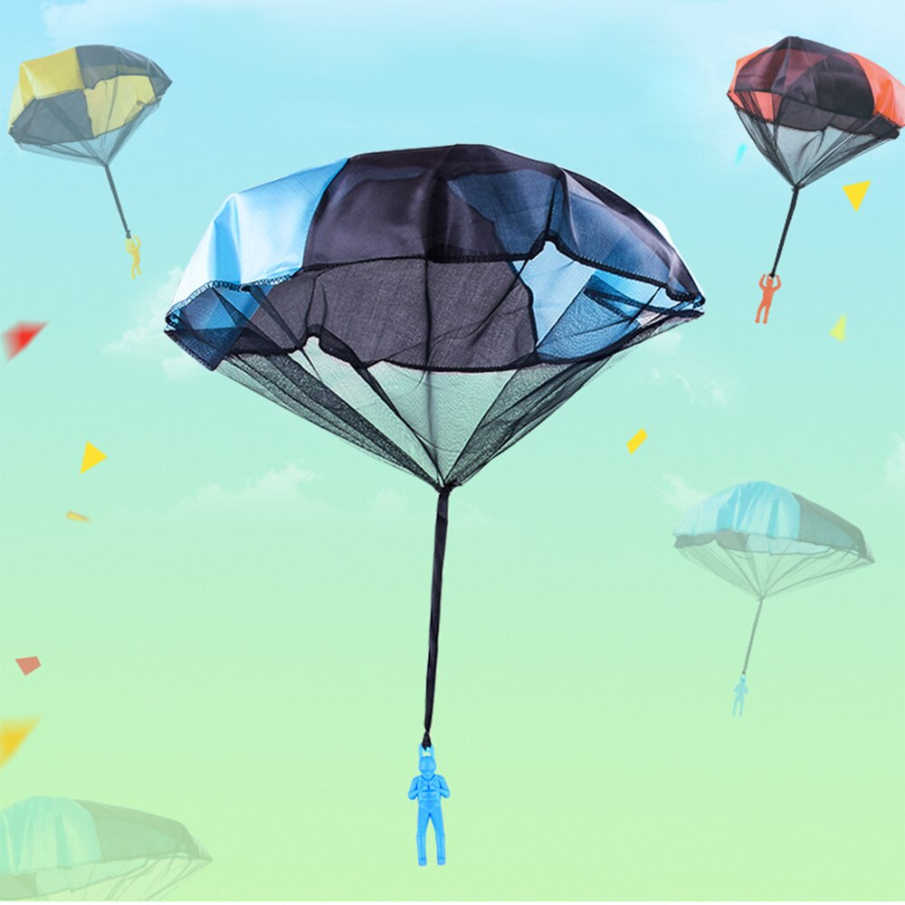 Bambini A Mano di Lancio mini Soldato Paracadute Giocattolo Divertente I Bambini tutto'aperto Gioco Giocattoli Educativi volare paracadute sport