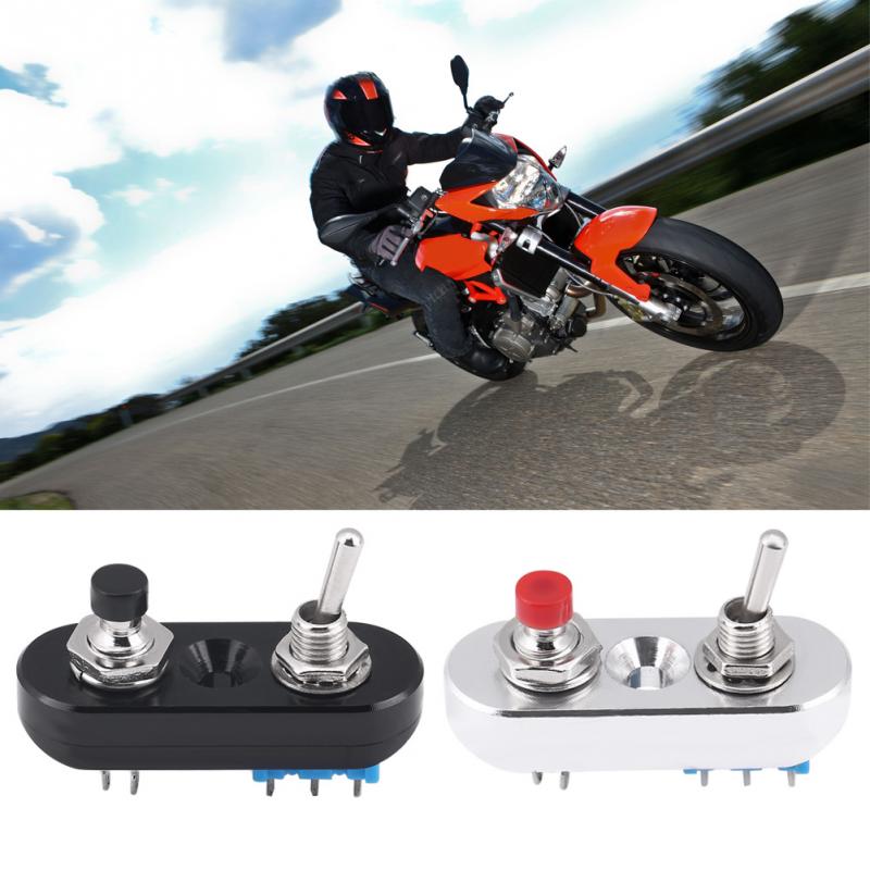 Aluminum Alloy Universal Motorcycle Handle Handlebar Grip Switch Headlight Horn On/Off