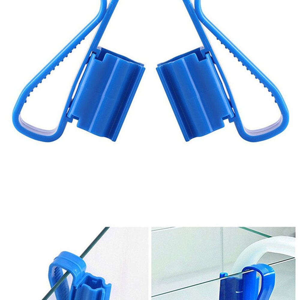 Filtratie Slang Houder Duurzaam Blauw Waterleiding Bevestigingsklem Clip Slang Houder Voor Aquarium