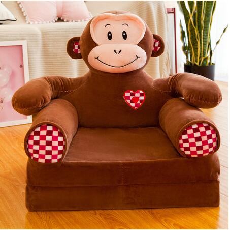 Baby børn sofa kun betræk ingen fyld tegneserie krone sæde børn stol pæn pushud småbørn børn betræk til sofa klap: 9