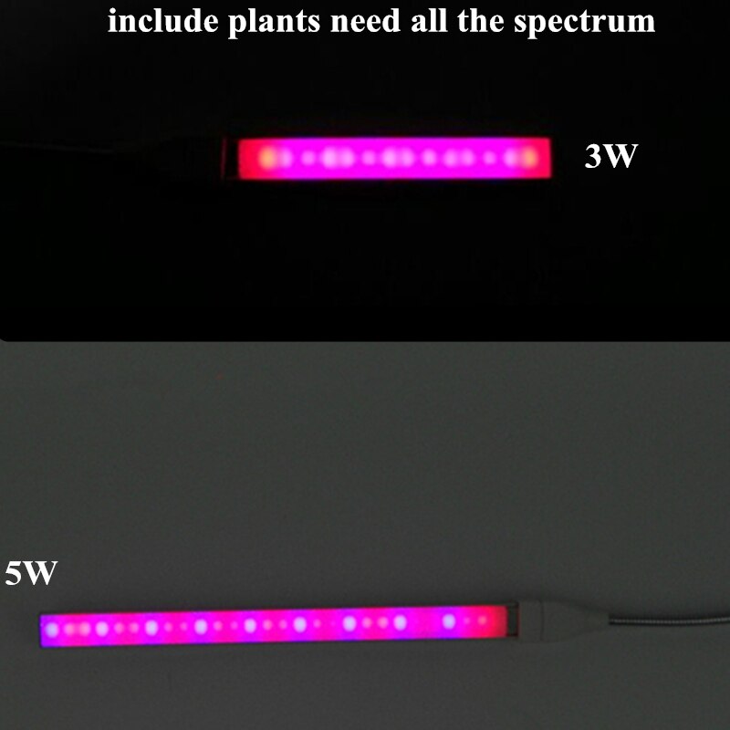 Aifeng full spectrum 3w 5w led kweeklamp  dc 5v usb groeilamp straal rood blauw kweeklicht voor planten hydrocultuur bloemen zaden