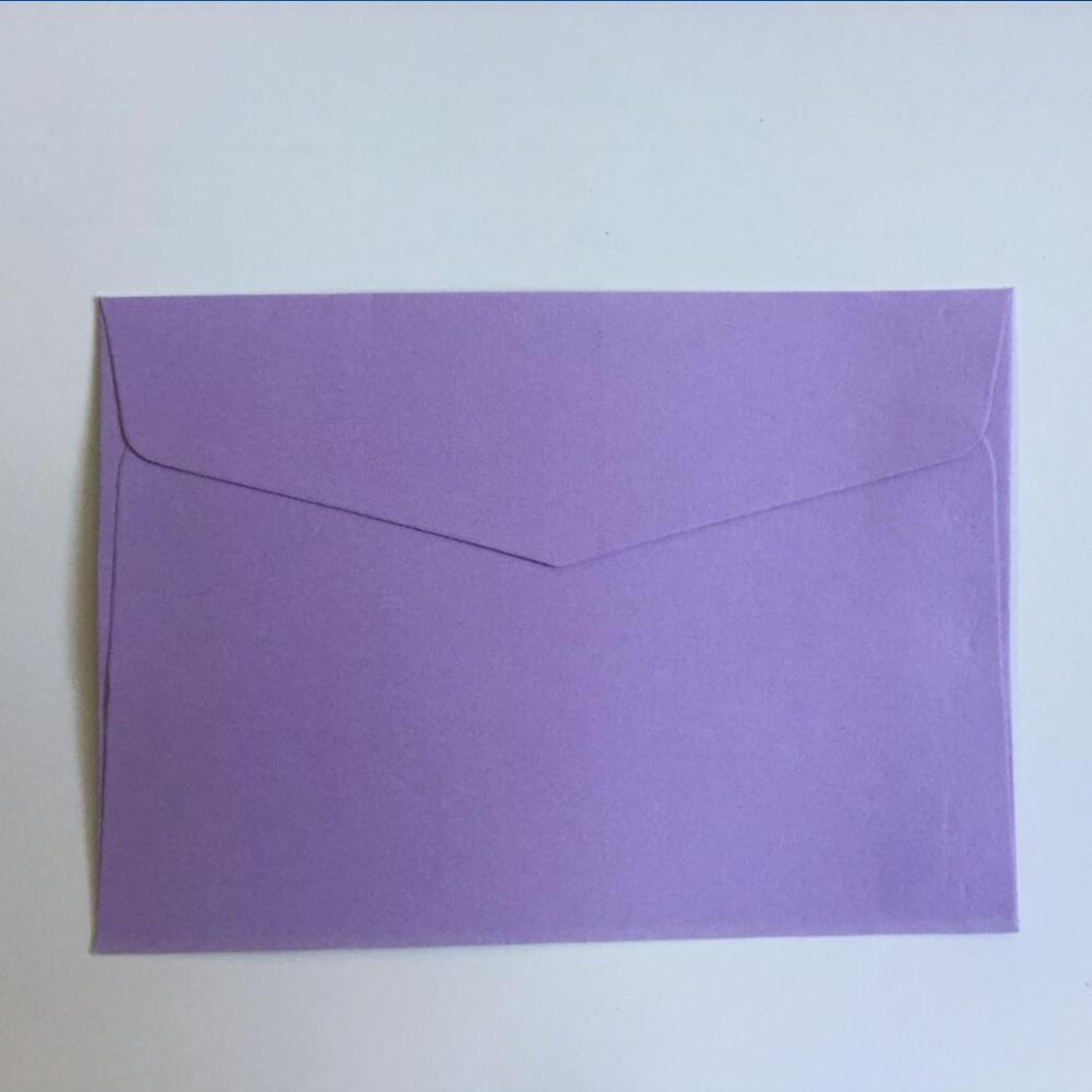 Enveloppes Kraft couleur bonbon solide, 10 pièces, jolies Mini enveloppes pour carte Scrapbooking, carte d&#39;invitation de fête de mariage, cartes de vœux,: Purple 10pcs