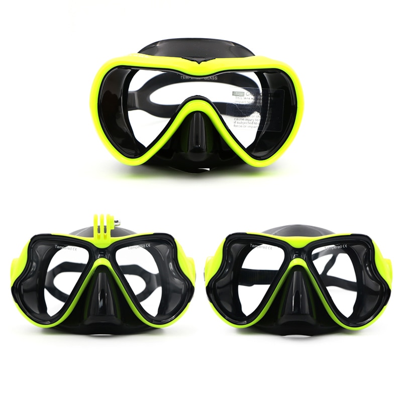 Speefish Scuba Diving Mask 4 Color adult Snorkeling Silicone Anti-fog Tempered glass Dive Equipment Wide Vision Swimming Goggles