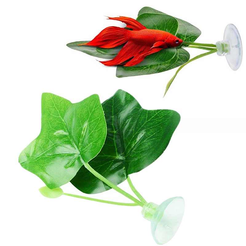 Fisch Tank Anlage Blatt Betta Hängematte Spielzeug Aquarium Dekoration Tropische Fische Spielen Rest Bett Betta Lebensraum Aquarium Zubehör