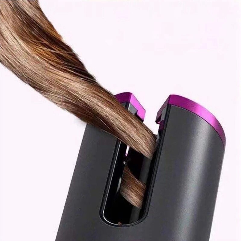 Rizador de pelo automático, herramienta eléctrica giratoria de cerámica, ondulación inalámbrica para rizar el cabello