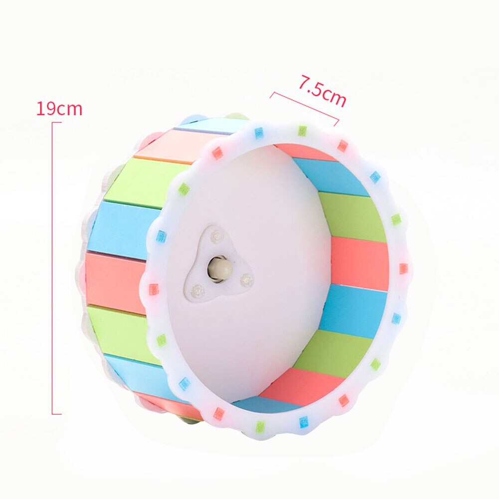 Rueda de ejercicio para hámster, ratón silencioso giratorio para correr, disco para mascotas, juguete deportivo para correr, Hamster: Multicolor