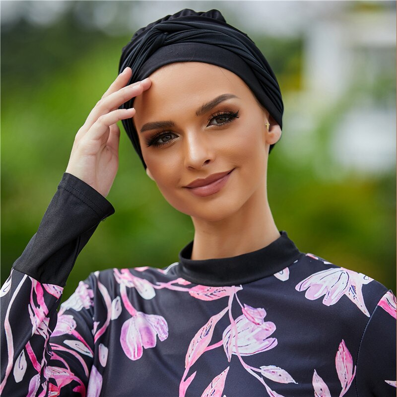 Burkini, langer muslimischer badeanzug für frauen, 3 -teilig, abaya, dubai, arabische damenbadeanzüge, türkei, maillots de bains, muslims ensemble  f2966