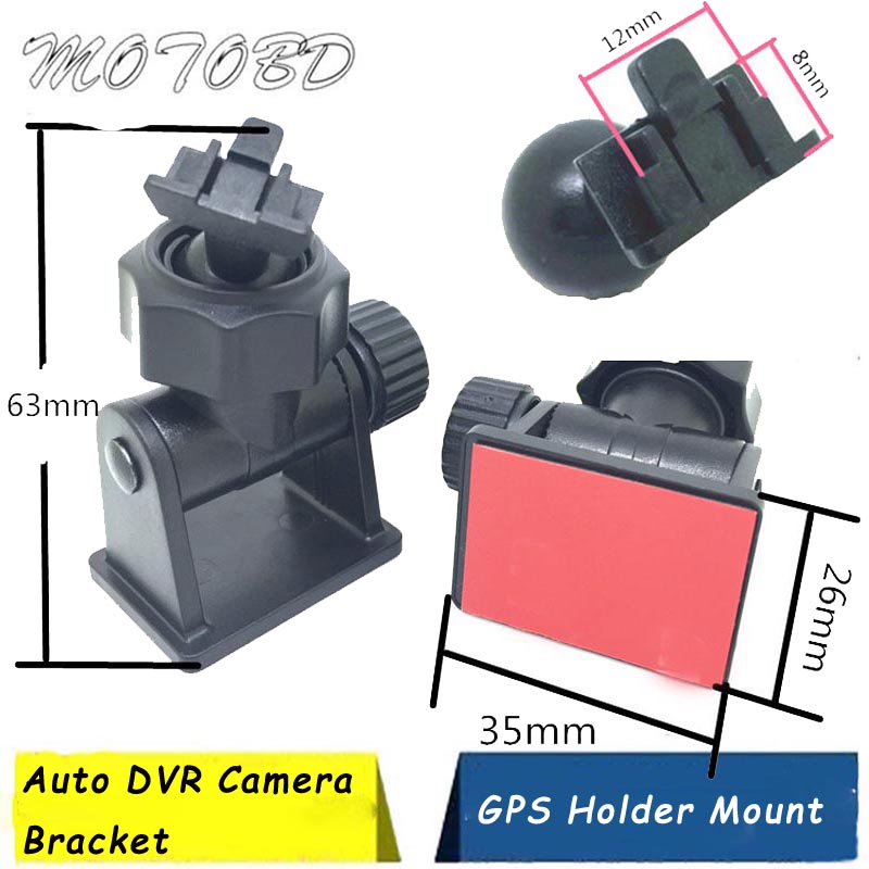 3 MINI Dubbelzijdig Auto Rijden Recorder Mount DVR Bracket Schroef Connector Rack DV GPS Camera Standhouder