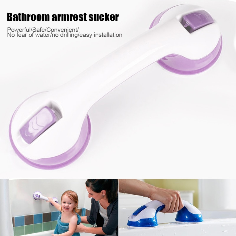 Barra de agarre antideslizante para baño, Asa con ventosa para ancianos, de seguridad, para ducha, bañera