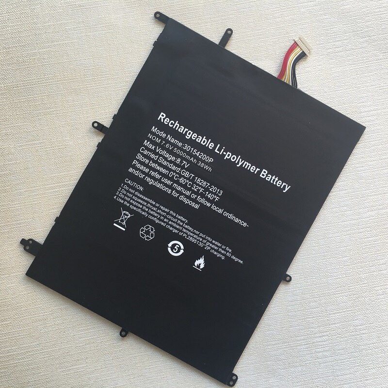 Batería 30154200P para portátil Teclast F6 Plus,F7 Pro,Ezbook X4,E17 MT133,TH133K,TH140A,AK14,N14W,NB131,NB132,NV-2874180-2S,A146