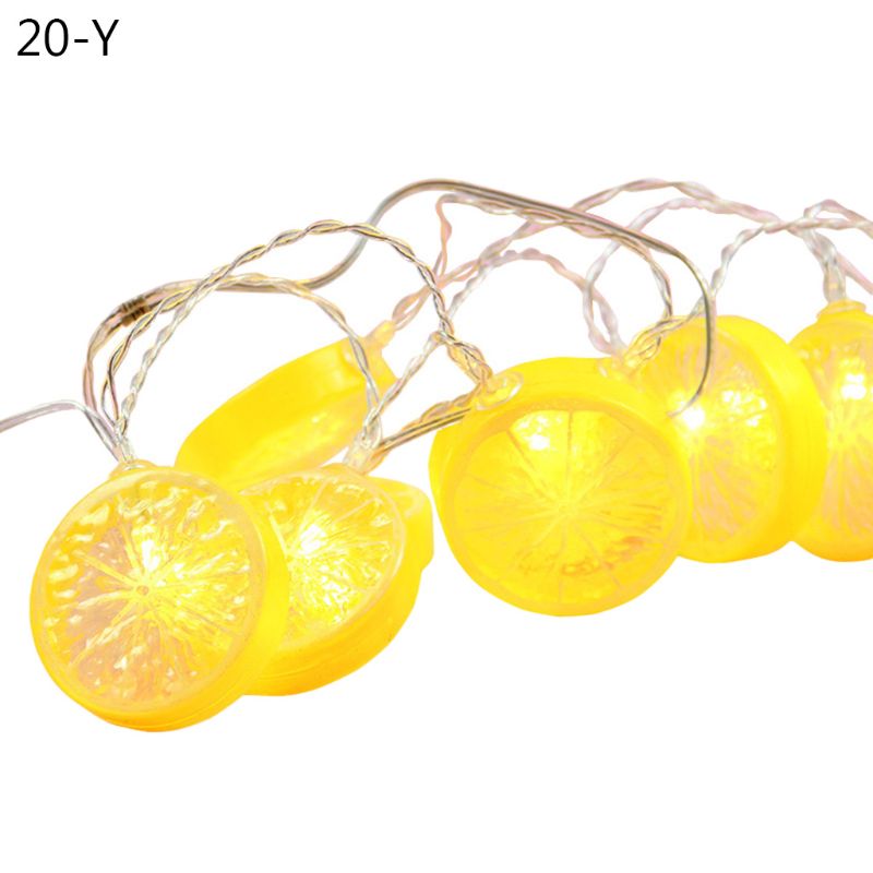 10/20 leds fruit lichtsnoer schattige citroen vorm verfrissende stijl decoratieve led slinger feestlamp voor thuis buiten winkel