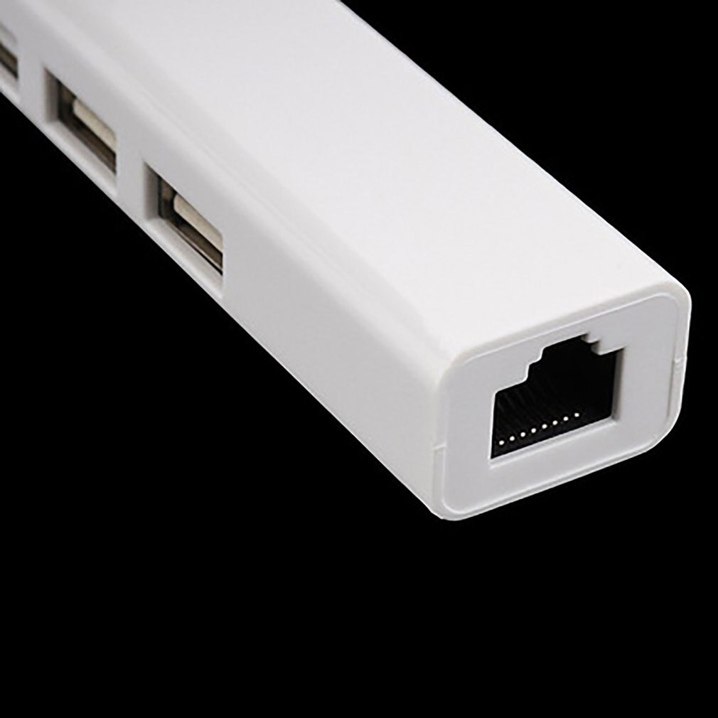 Usb de alta velocidade 2.0 para rede lan ethernet rj45 conversor de adaptador com 3 portas usb 2.0 hub adaptador usb hub para windows 7/8