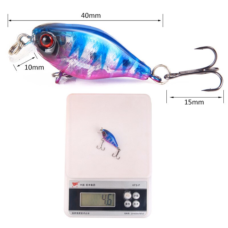 Crankbait Wędkarstwo wabik głaz małe ciężary 4 cm/4.6g Mino twarda przynęta Isca sztuczne Articulos De Pesca Whopper fałszywe przynęty na ryby
