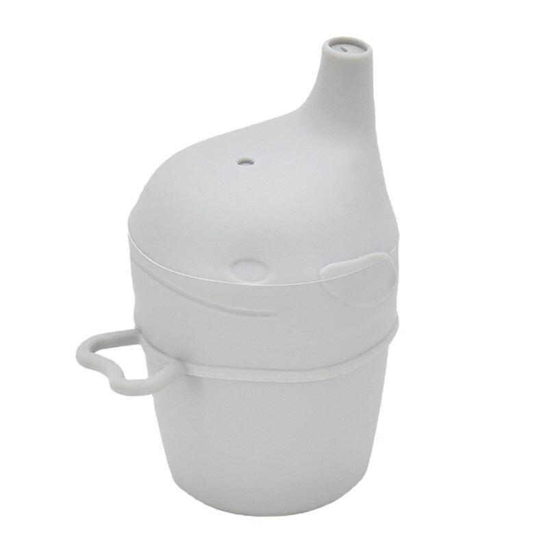 Gobelet à eau en Silicone de couleur Pure pour bébé, Anti-brûlure, de alimentaire, pour apprendre à boire, pour enfants, BPAFREE: 1set Light Grey