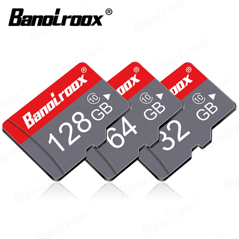 Banolroox High Speed Microsd Memory Card 128gb Class10 64gb Micro SD 16gb 32 gb Mini TF Card UHS-1 Flash Card with free adapter