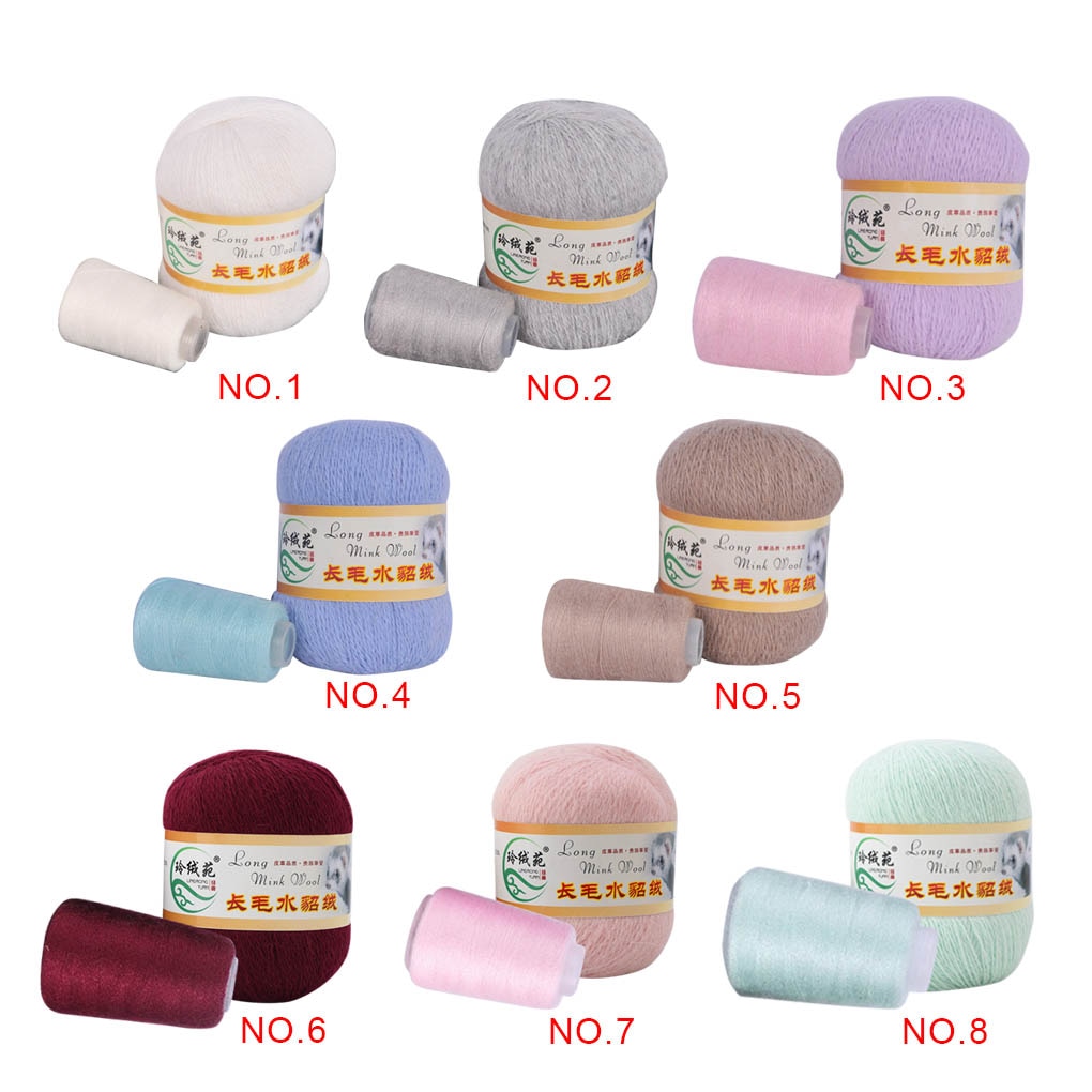 Morbida Lana di Visone sentiero E Filati A Mano a maglia di Lusso Lungo-di lana Cachemire Lavorato A Maglia uncinetto sentiero E Filati per L'autunno