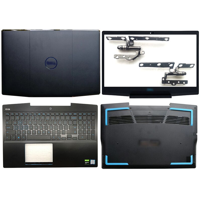 for DELL 15 G3 3590 Laptop LCD Back Cover/Front Bezel/Hinges/Palmrest/Bottom Case Computer Case