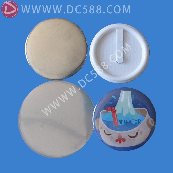 200 sets van 44/58/75mm blank clip knop materiaal witout ontwerpen