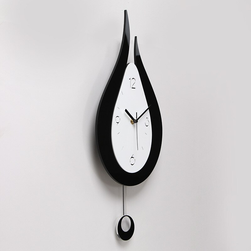 Water Droplets Swing Wall Clock Modern Nordic Style Living Room Wall Clocks Bedroom Wall Clock