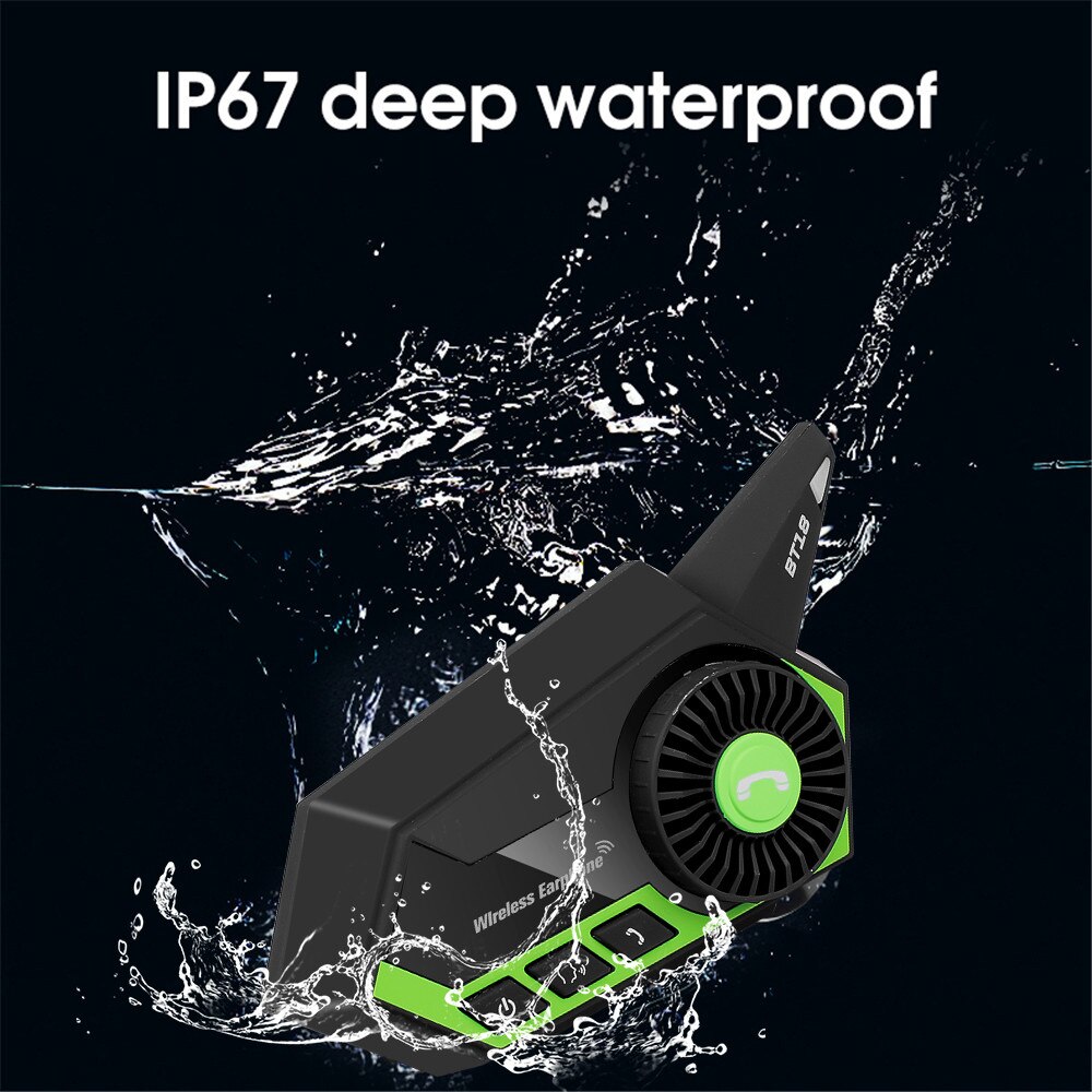 BT-18 Bluetooth 5.0 z kontrolerem kierownicy silnik kask z zestawem słuchawkowym bezprzewodowy zestaw głośnomówiący stereofoniczny ze słuchawkami motocyklowe słuchawki cześć-fi