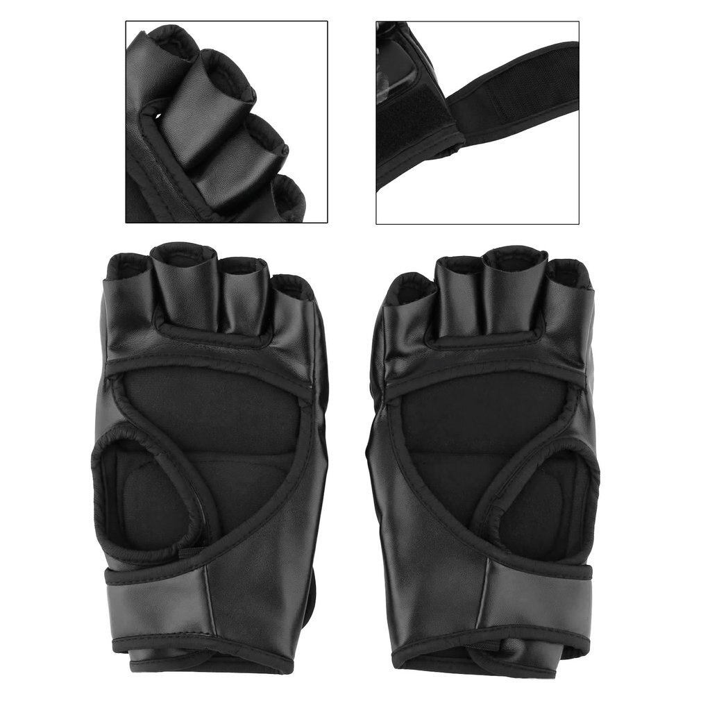MMA Sparring Grappling Fight Boxing Punch Ultimate Mitts Leather Gloves Give Optimal Protection in Training Competition