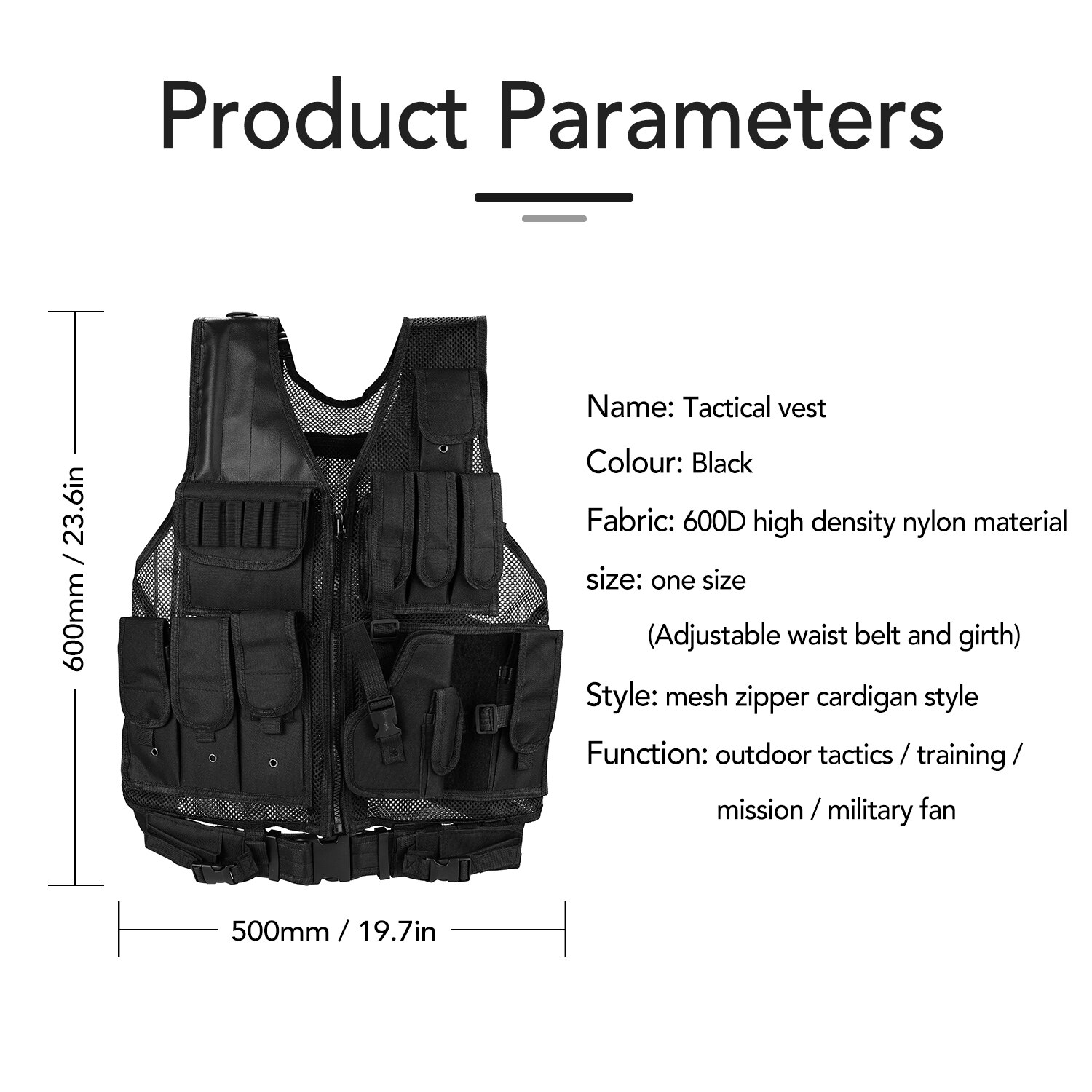 Outdoor Training Tactic Vest Multi-functional Breathable Vest Outdoor Quick Disassembly CS Field Protection Vest Training
