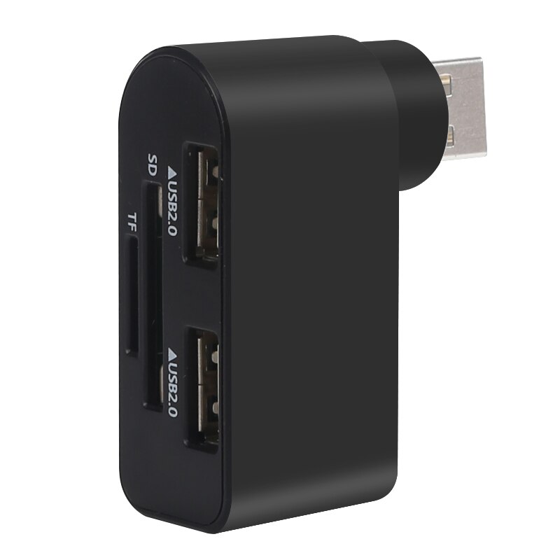 3 puertos Usb Hub USB 2,0 HUB giratorio de alta velocidad USB divisor de escritorio adaptador para Windows 98 98SE para Windows 2000 /Windows ME