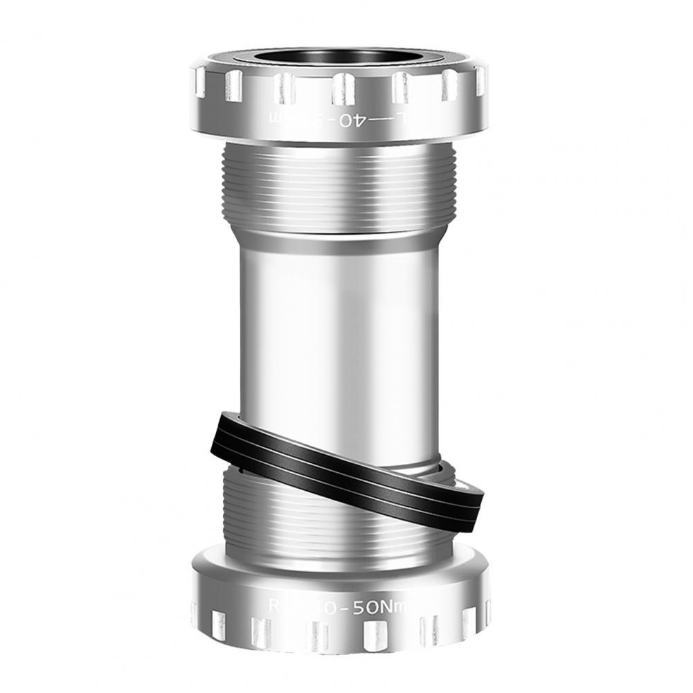 Bike Bottom Bracket Great 6061 Aluminum Alloy Smooth for Mountain Bike Thread Bottom Bracket Bicycle Bottom Bracket:  Silver