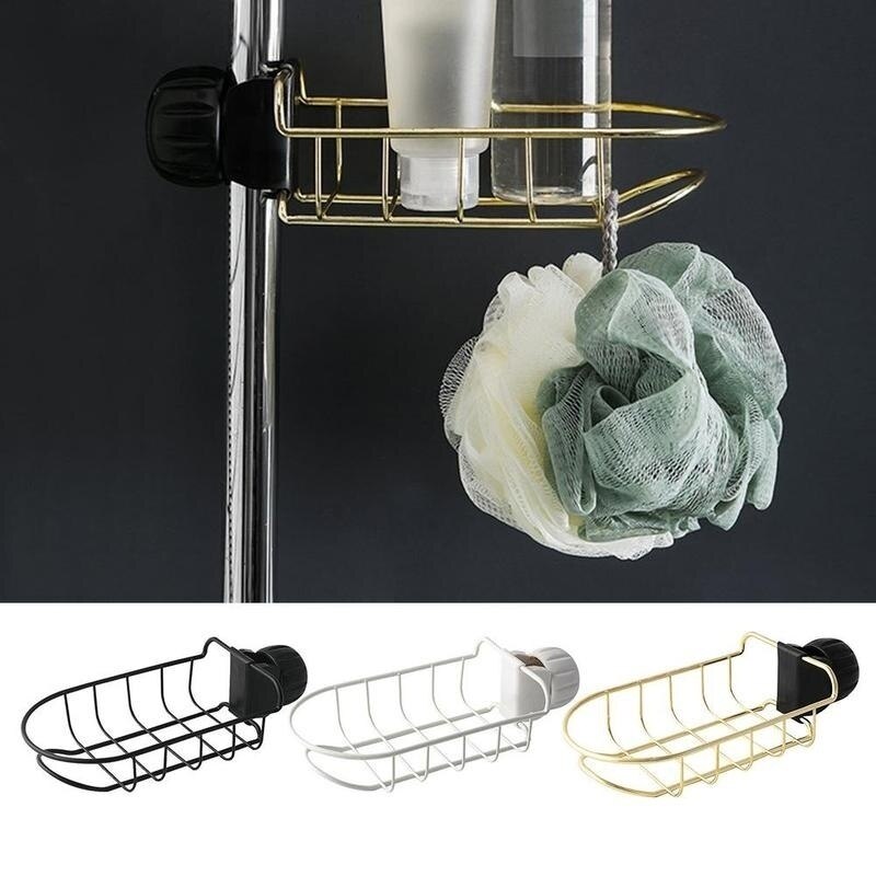 1pc kjøkkenvask kran svamp såpeklut avløpsstativ oppbevaringsholder holder hylle oppvaskholder