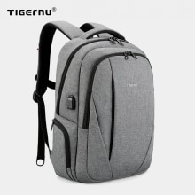 Tigernu brand male mochila 15.6 inch laptop backpack men usb slim backpacks for girls waterproof backpack schoolbag College