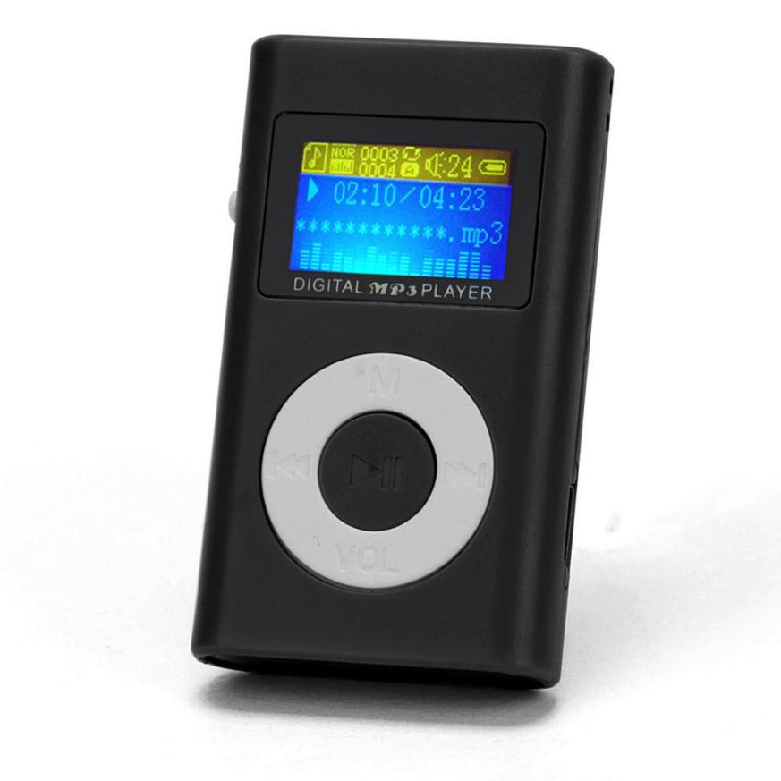 USB Mini MP3 Player LCD Screen Support 32GB Micro SD TF Card MP3 plaer Slick stylish Sport music player 0
