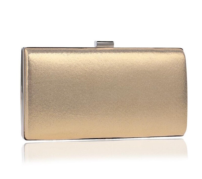 Kvällsväskor silver guld färg dag clutch kvinnlig blå svart bröllopsväska messenger bag kedja axelväska handväska  zd455: Guld-