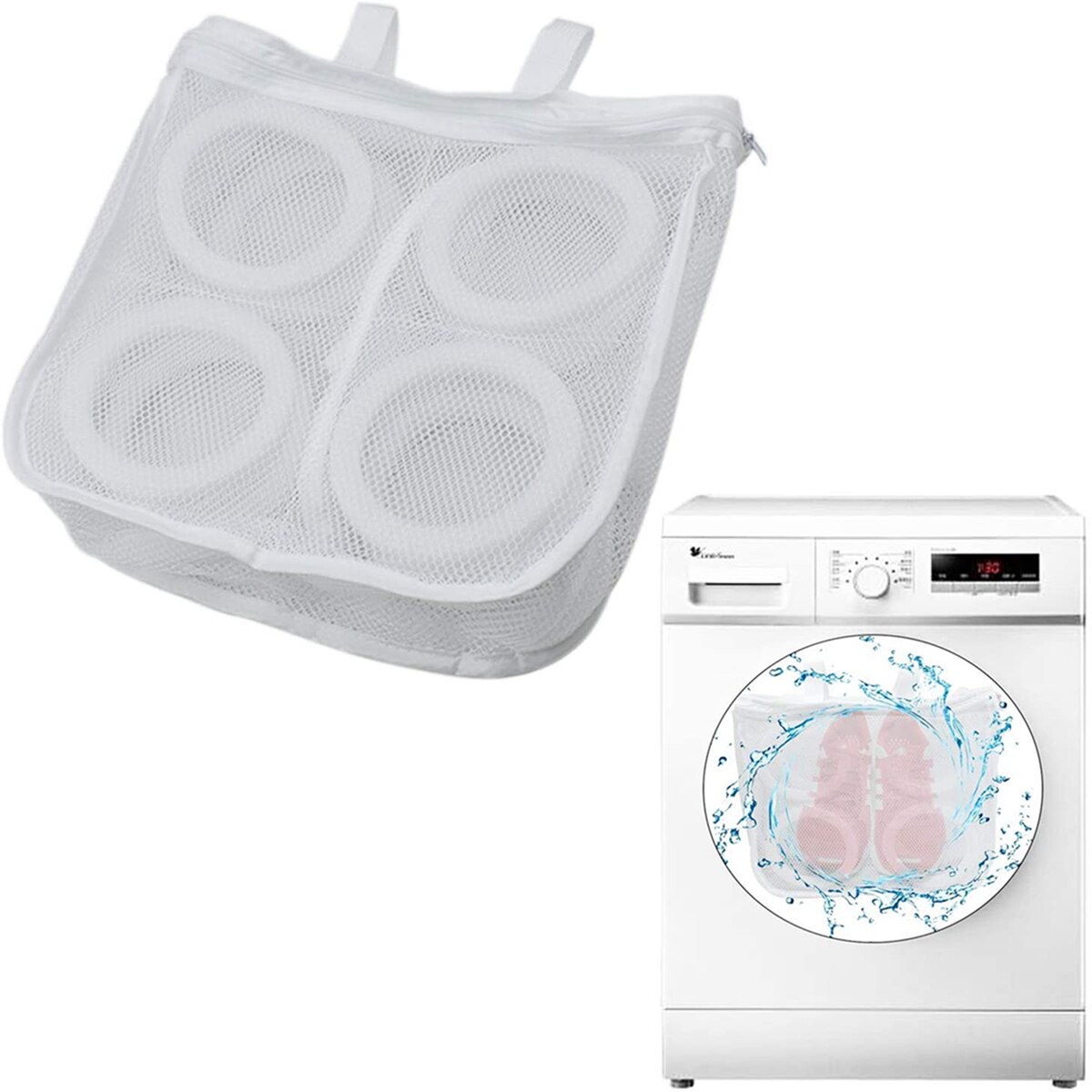 Faroot waszak netzak met draagband gevoerde schoen doorzichtige hoes reiswaszak droogrek droogrek droogkledingzak