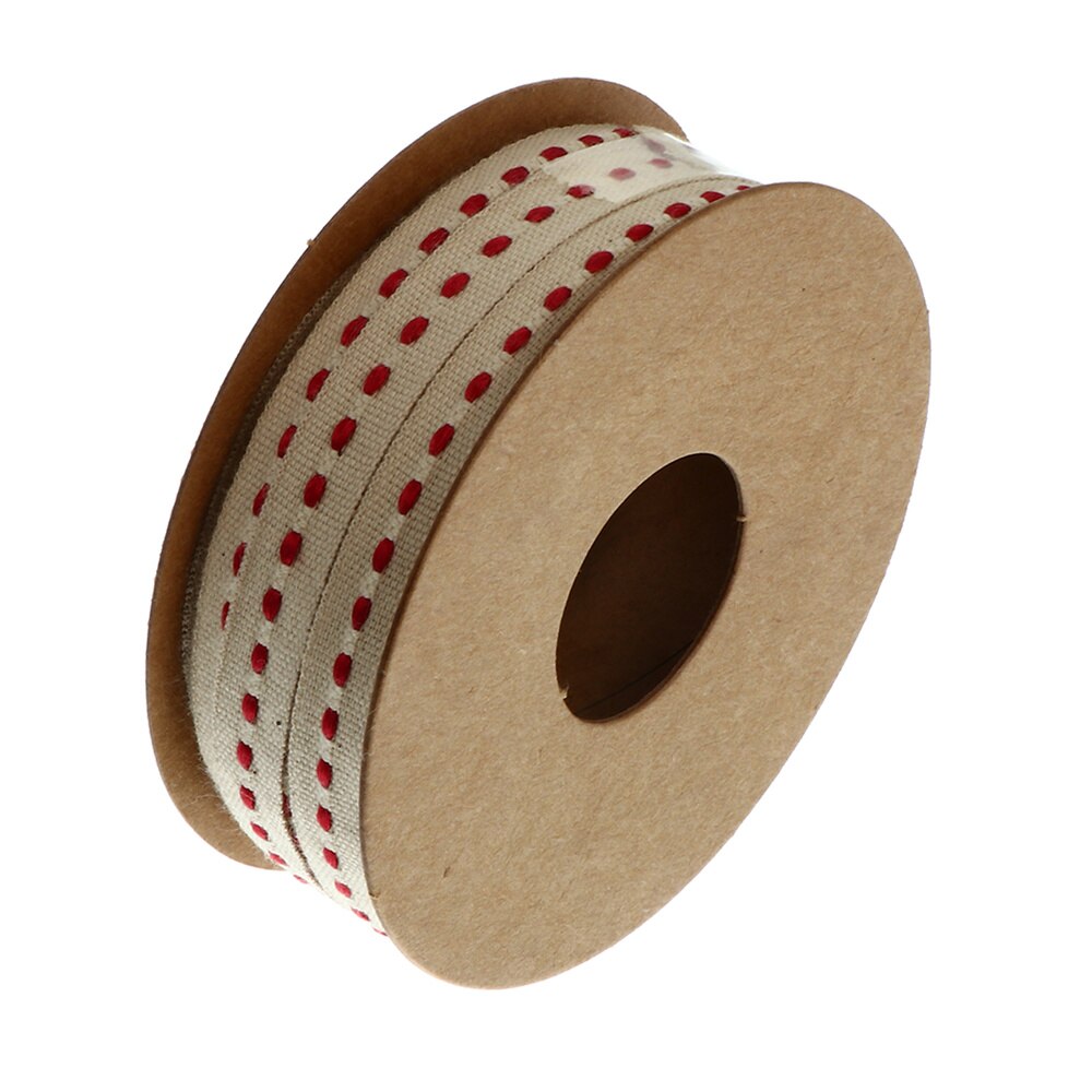 1 Roll Bloem Cadeaupapier Touw Tuin Decoratieve Riem Verpakking Riem Riem Lint: Beige