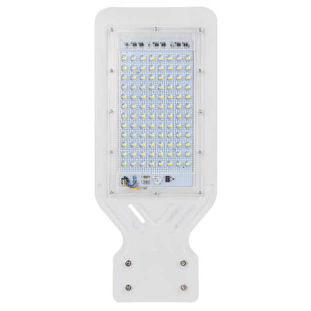 Led gadelys område parkeringsplads gård stald udendørs væg 100w lampe industrihave firkant motorvej farola vej: Hvid skal / Varmt lys (220v)