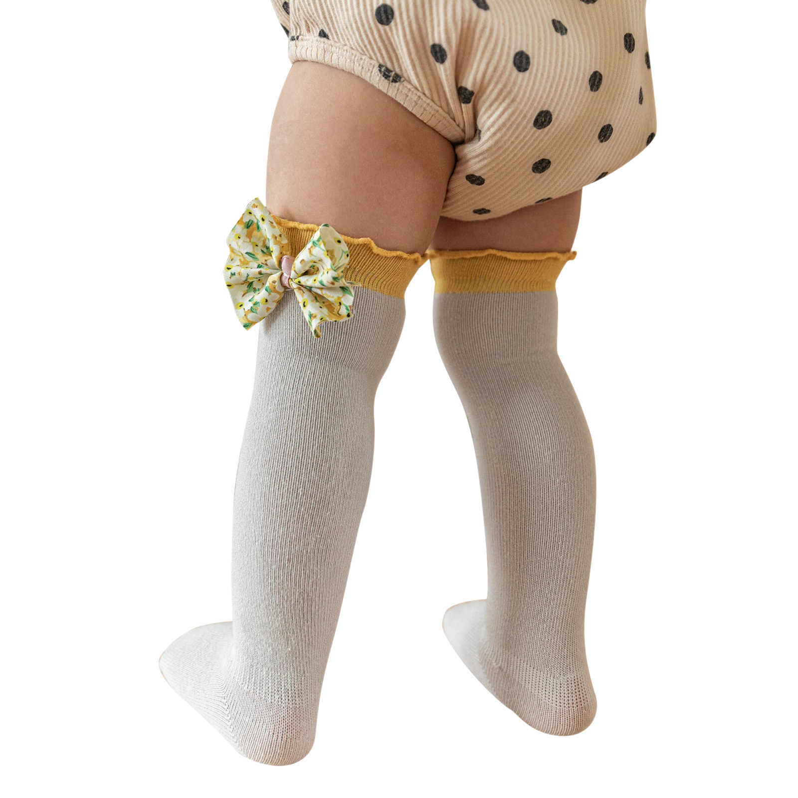 Emmababy Meisjes Kousen Ademend Knie Sokken Lente Herfst Winter Peuters Zoete Stijl Boog Decoratie Vezelig Zelfkant