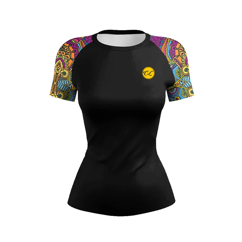 Camiseta de compresión Rashguard para mujer, anime de película, gimnasio, culturismo, yoga, delgada, serrée, Y-dehors, boxe, MMA